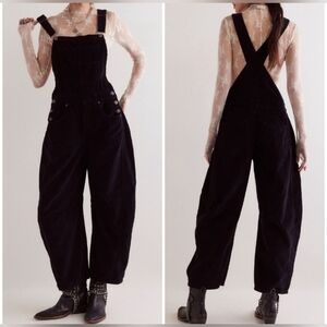 NWOT Free People Good Luck Cord Overalls